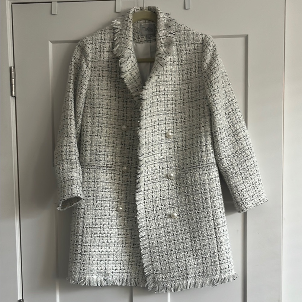 Dalia Tweed Double-Breasted Coat